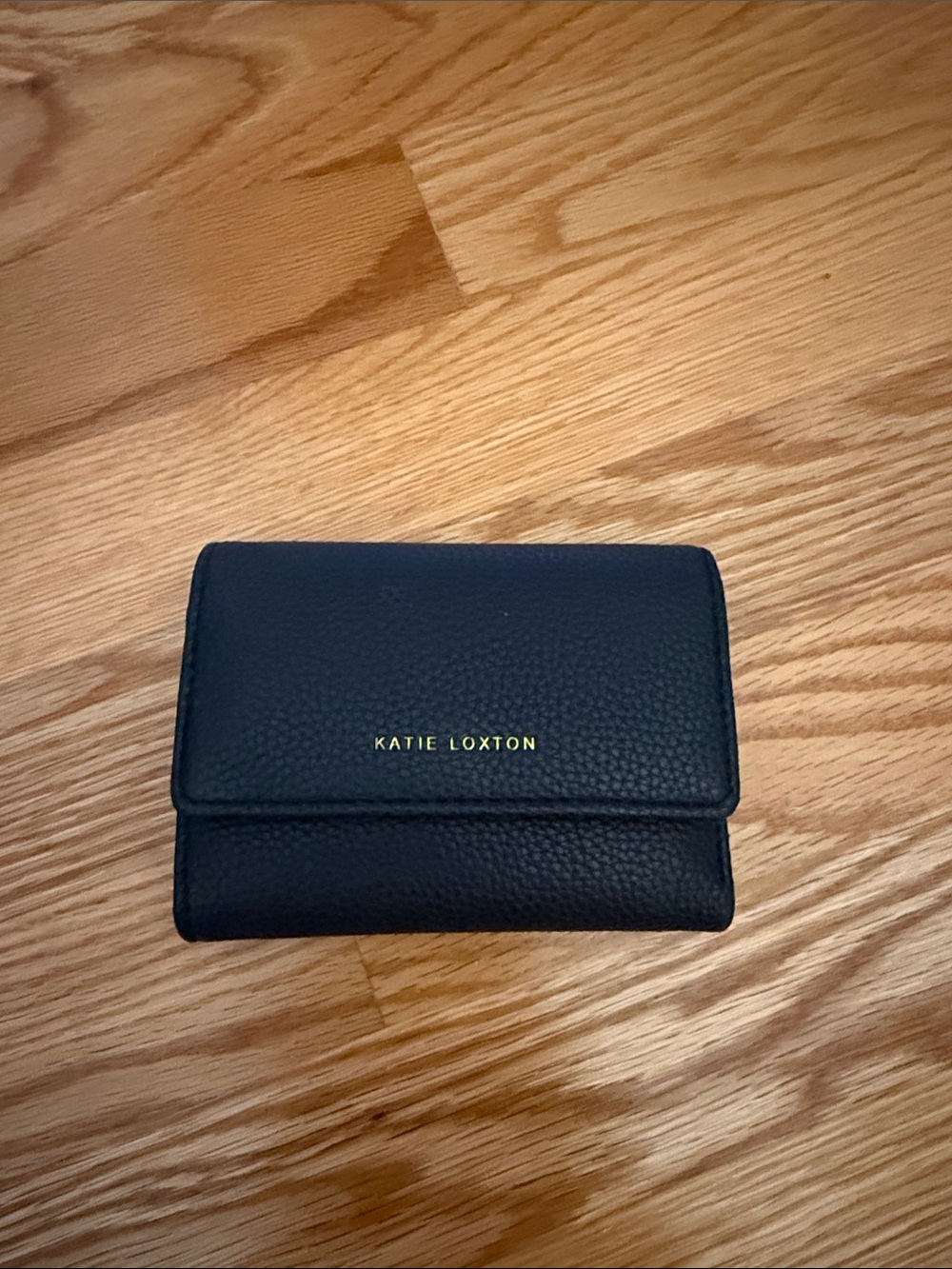 Katie Loxton Black Pebbled Leather Wallet